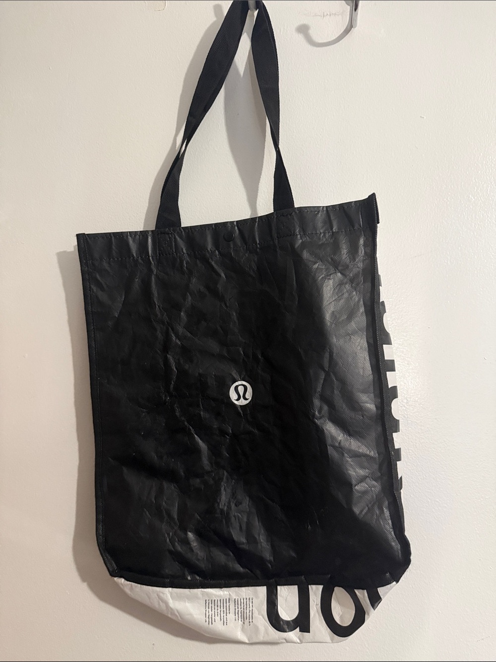 lululemon athletica Black and White Tote Bag